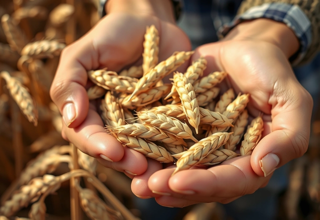 Granos de trigo de calidad