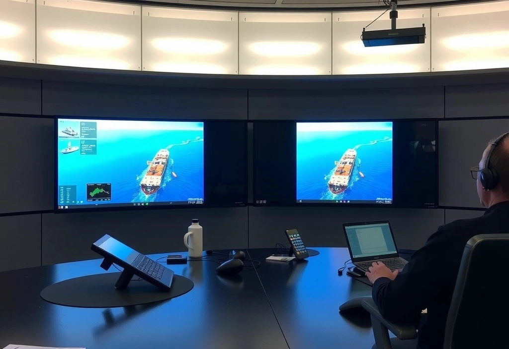 Sala de control de logística